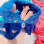 Crochet lace fading pet collars for dogs and cats