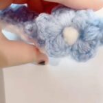 Crochet flower pet collars for dogs and cats