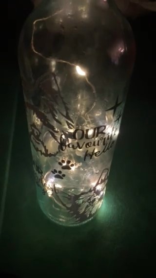 Memorial Bottles, Candles And Candle Holders